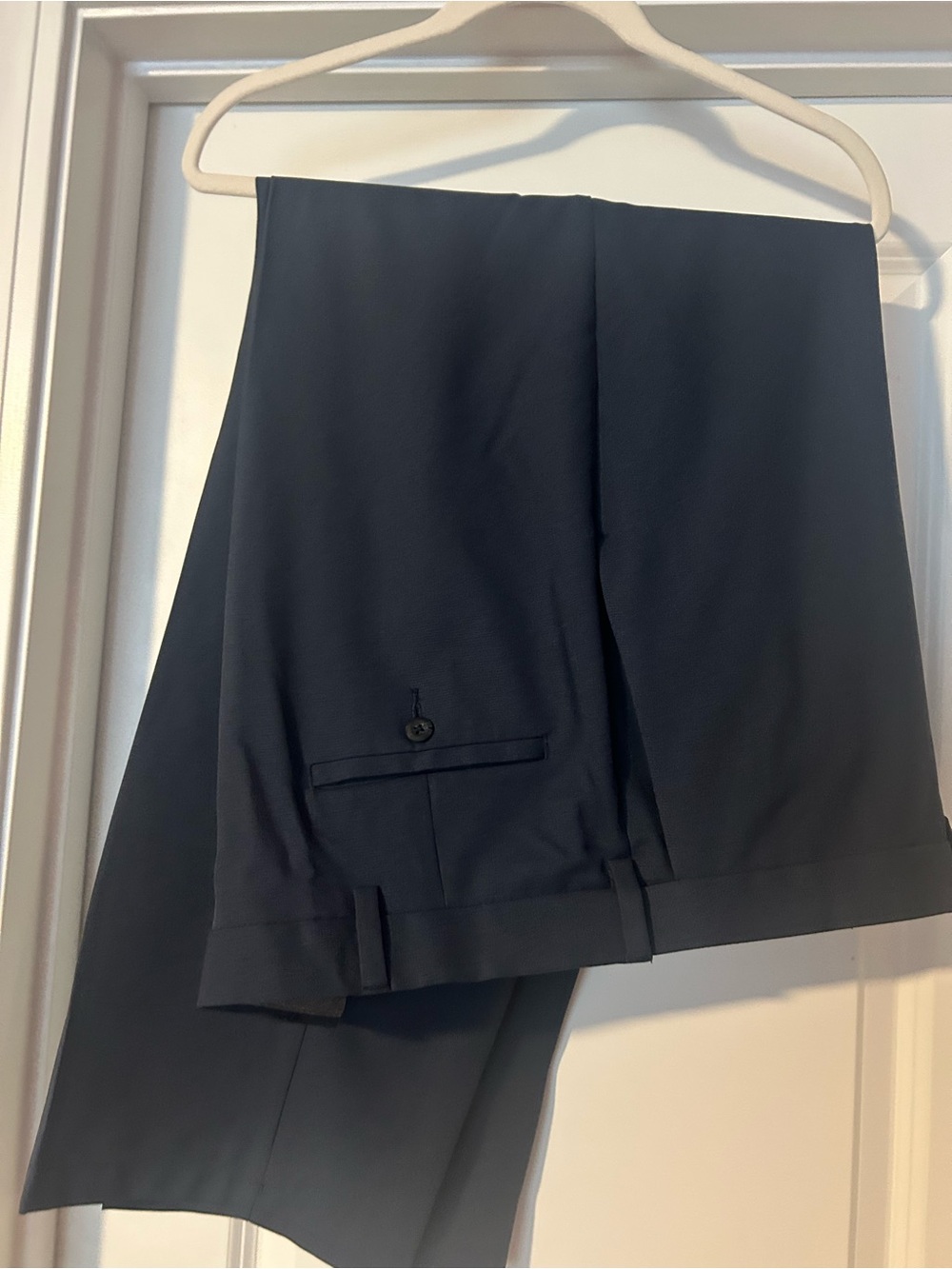 Haggar Men's Classic Navy Dress Trousers
